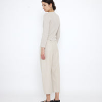 Longsleeves Ribbed Fine Knit - SS25 - Sand Beige