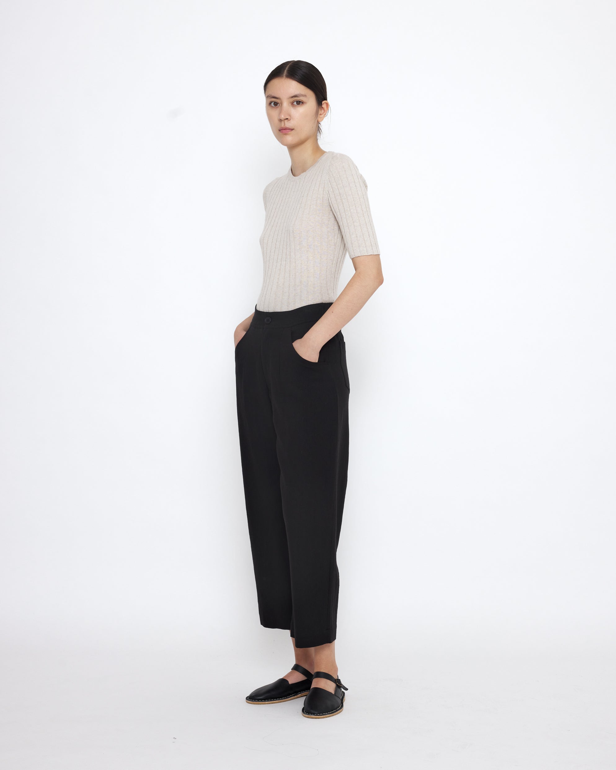 Signature Curve Legged Trouser - Spring Edition - Black