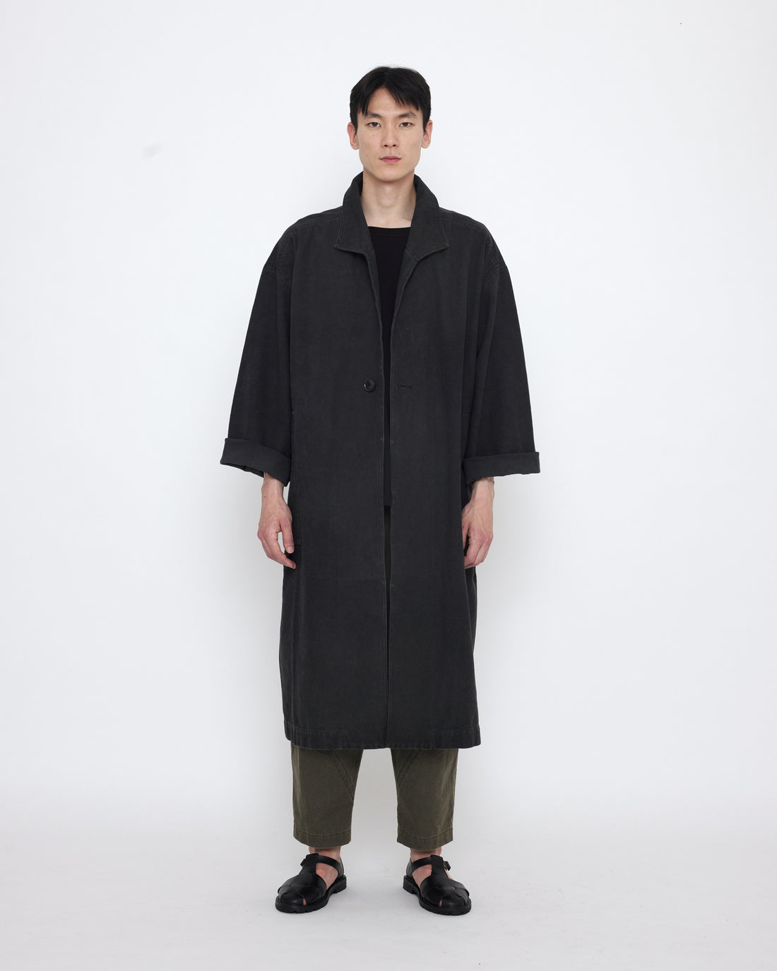 Spring Lapel Coat - SS25 - Washed Black