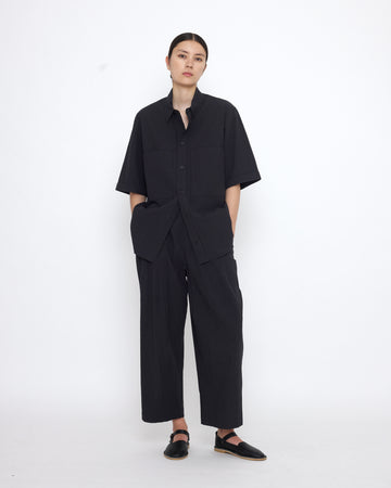 Double Pocket Shirt - SS25 - Textured Black