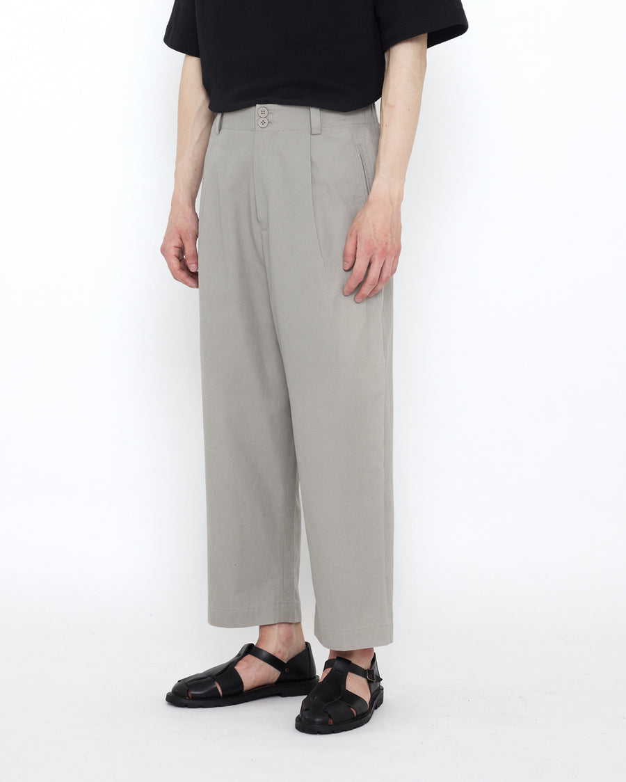 Elastic Dropped Crotch Trouser - SS25 - Gray