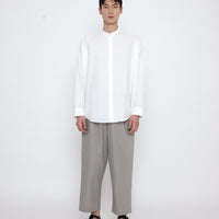 Mandarin Cocoon Dress Shirt - SS25 - Off-White