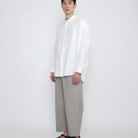 Mandarin Cocoon Dress Shirt - SS25 - Off-White