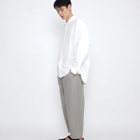 Mandarin Cocoon Dress Shirt - SS25 - Off-White