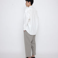 Mandarin Cocoon Dress Shirt - SS25 - Off-White