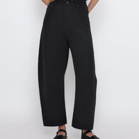 Relaxed Curve Legged Trouser - SS25 - Black