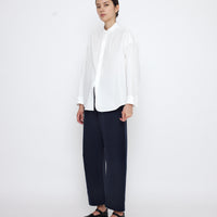 Mandarin Cocoon Dress Shirt - SS25 - Off-White