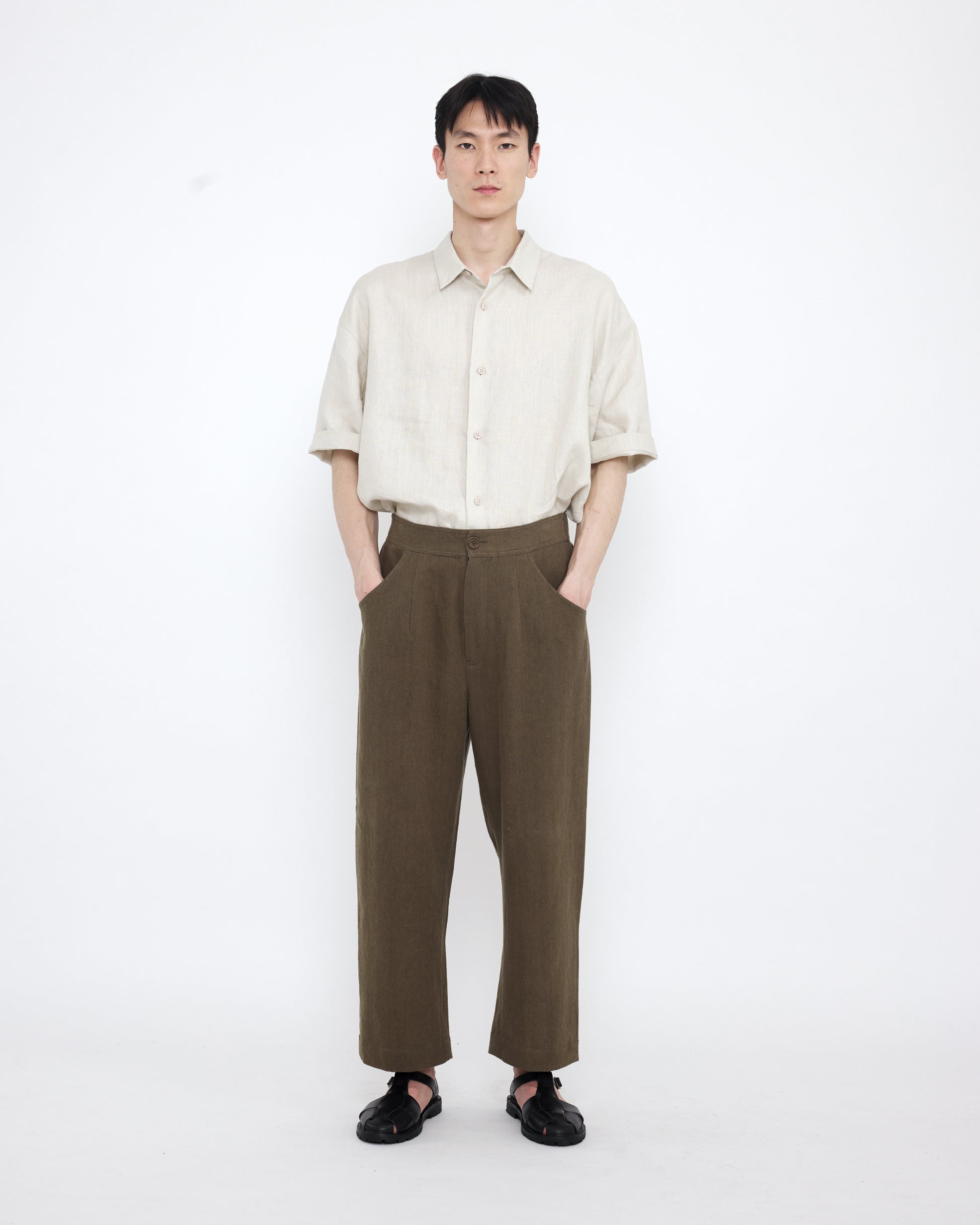 Signature Curve Legged Trouser - Spring Edition - Olive