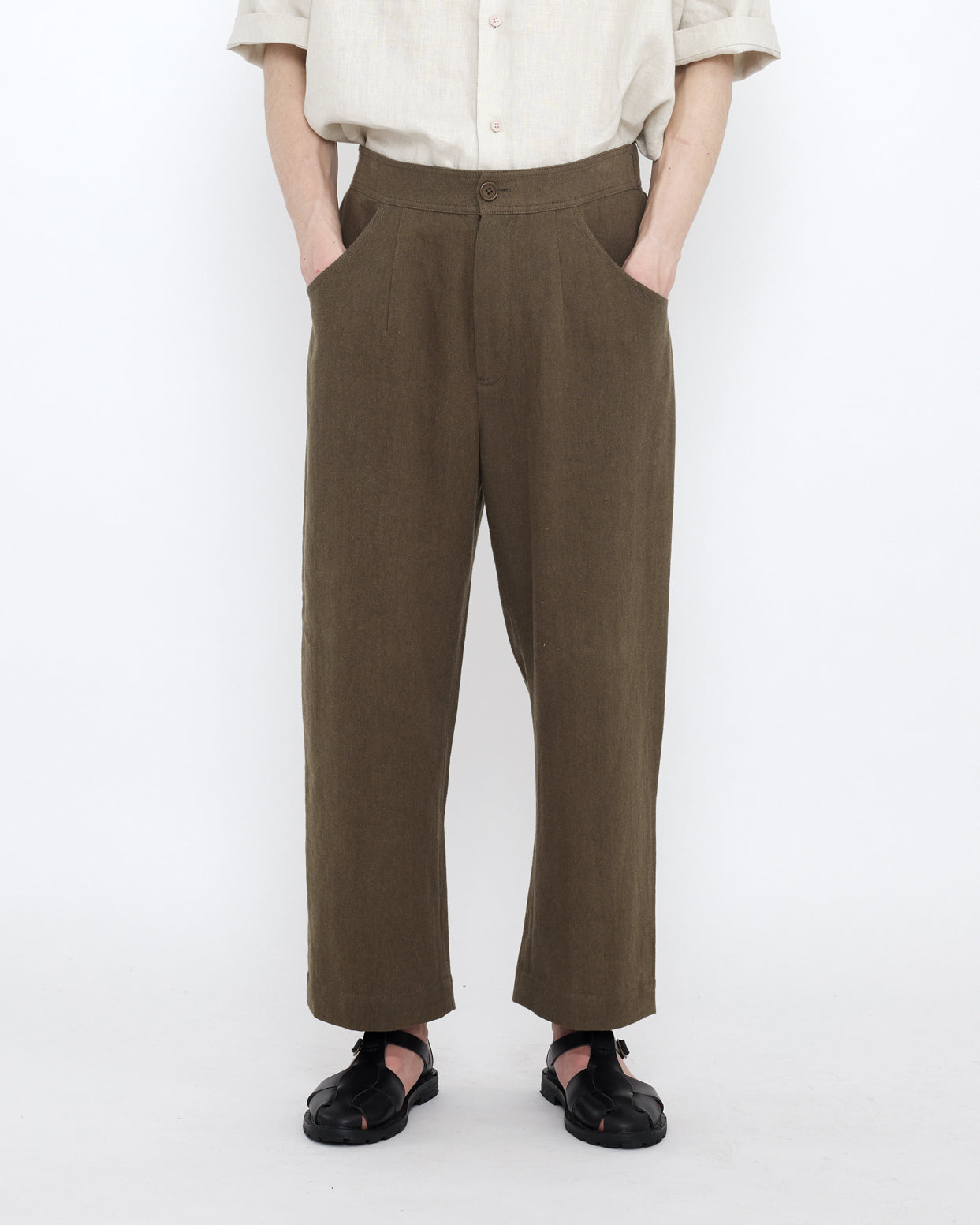 Signature Curve Legged Trouser - Spring Edition - Olive