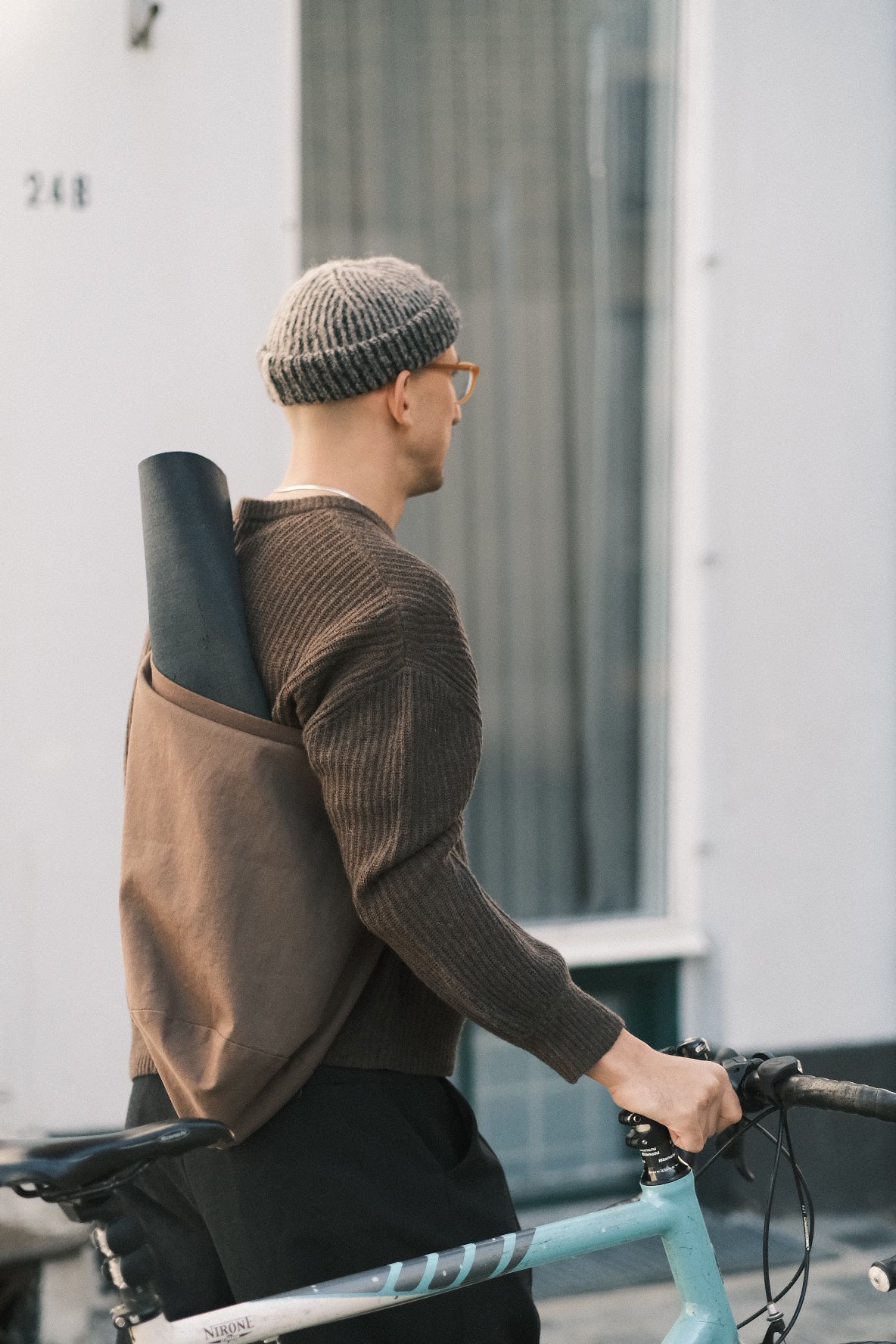 Merino Striped Poet Sweater - FW23 - Brown