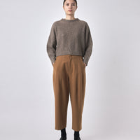 Wool Pleated Trouser - FW23 - Tan