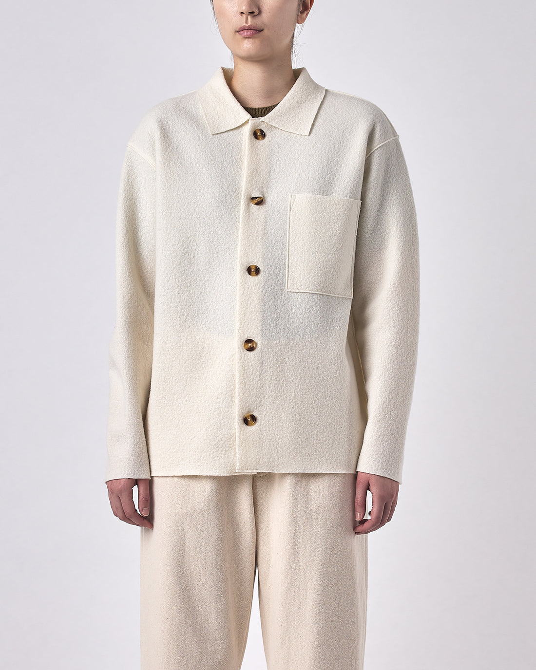 Boiled Wool Shirt - FW23 - Off-White