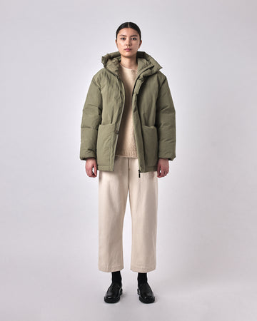 Hooded Puffer - FW23 - Sage Gray