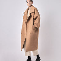 Oversized Wool Coat - FW23 - Light Camel