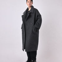 Oversized Wool Coat - FW23 - Heather Gray