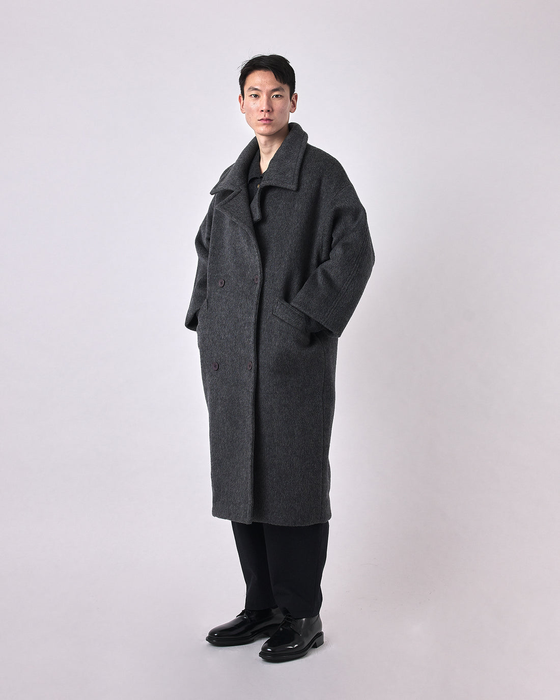 Oversized Wool Coat - FW23 - Heather Gray