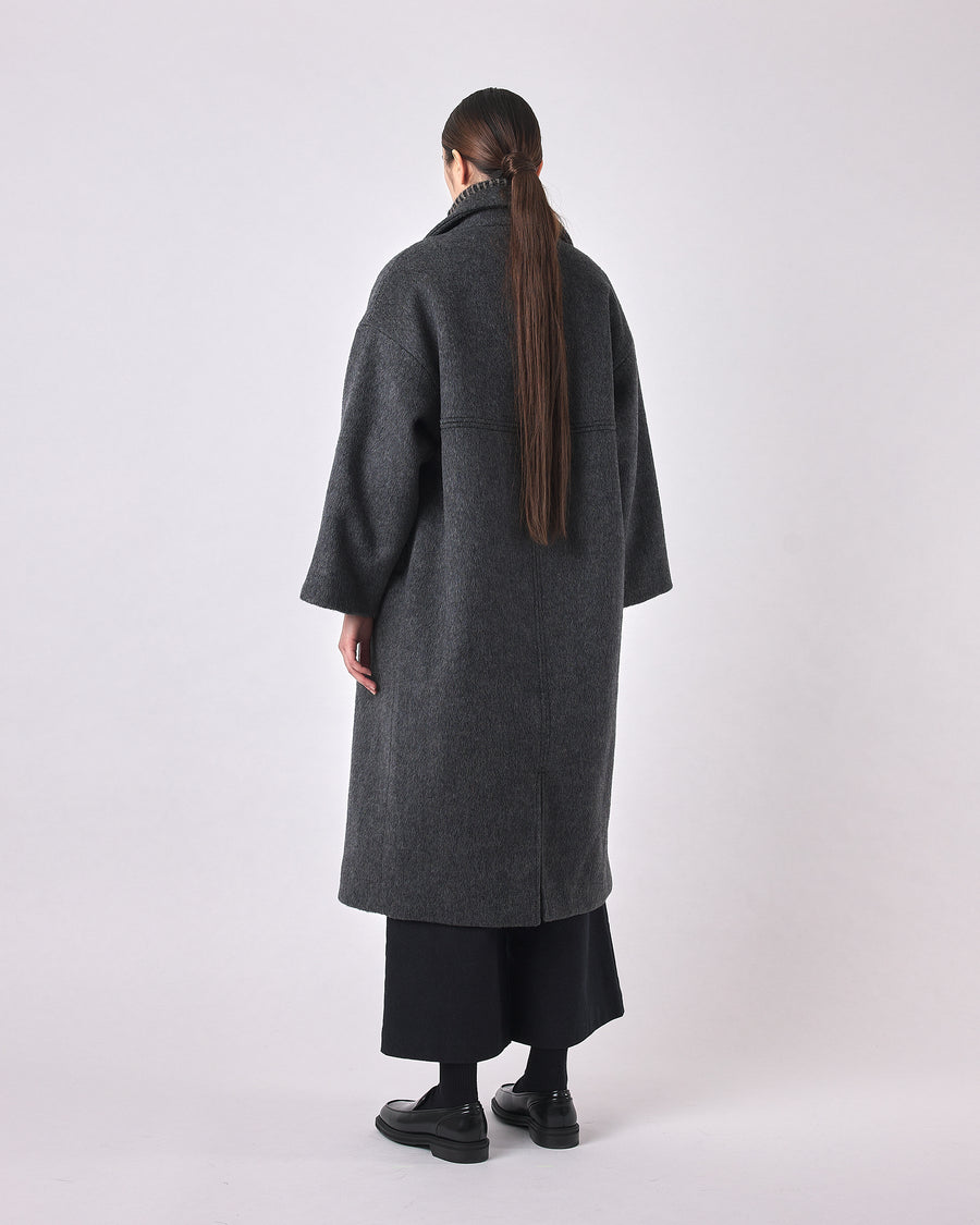 Oversized Wool Coat - FW23 - Heather Gray