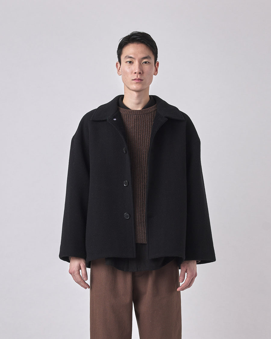 Short Wool Coat - FW23 - Black