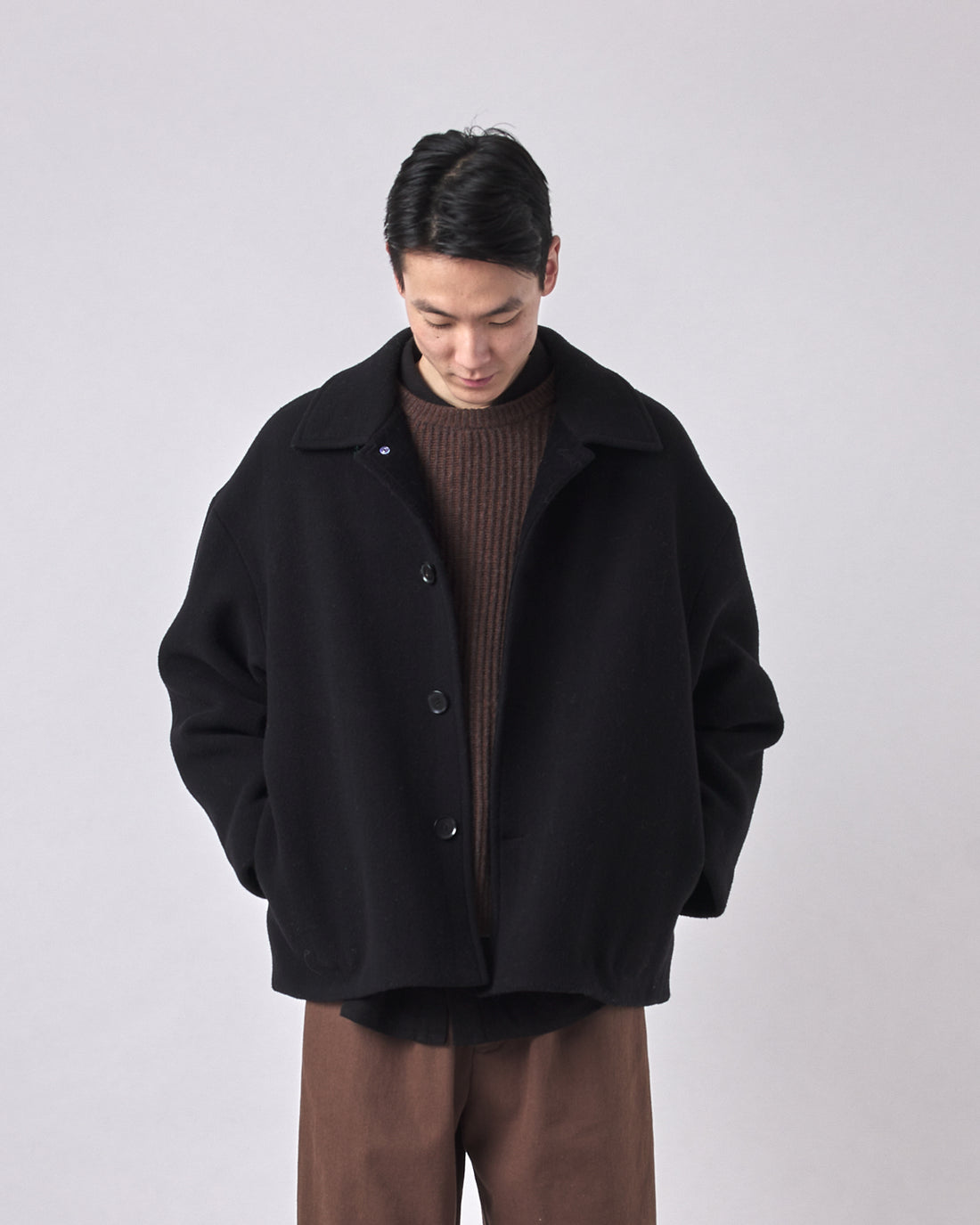 Short Wool Coat - FW23 - Black
