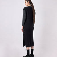 Slit Vest Knit Dress - FW23 - Black