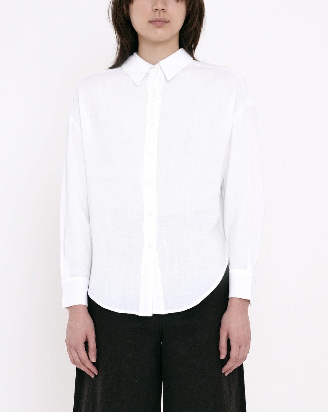 Signature Dolman Shirt - White