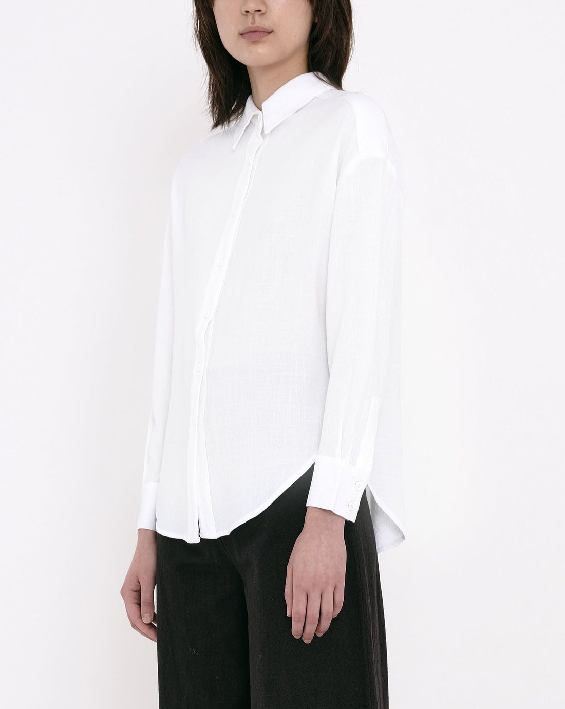 Signature Dolman Shirt - White