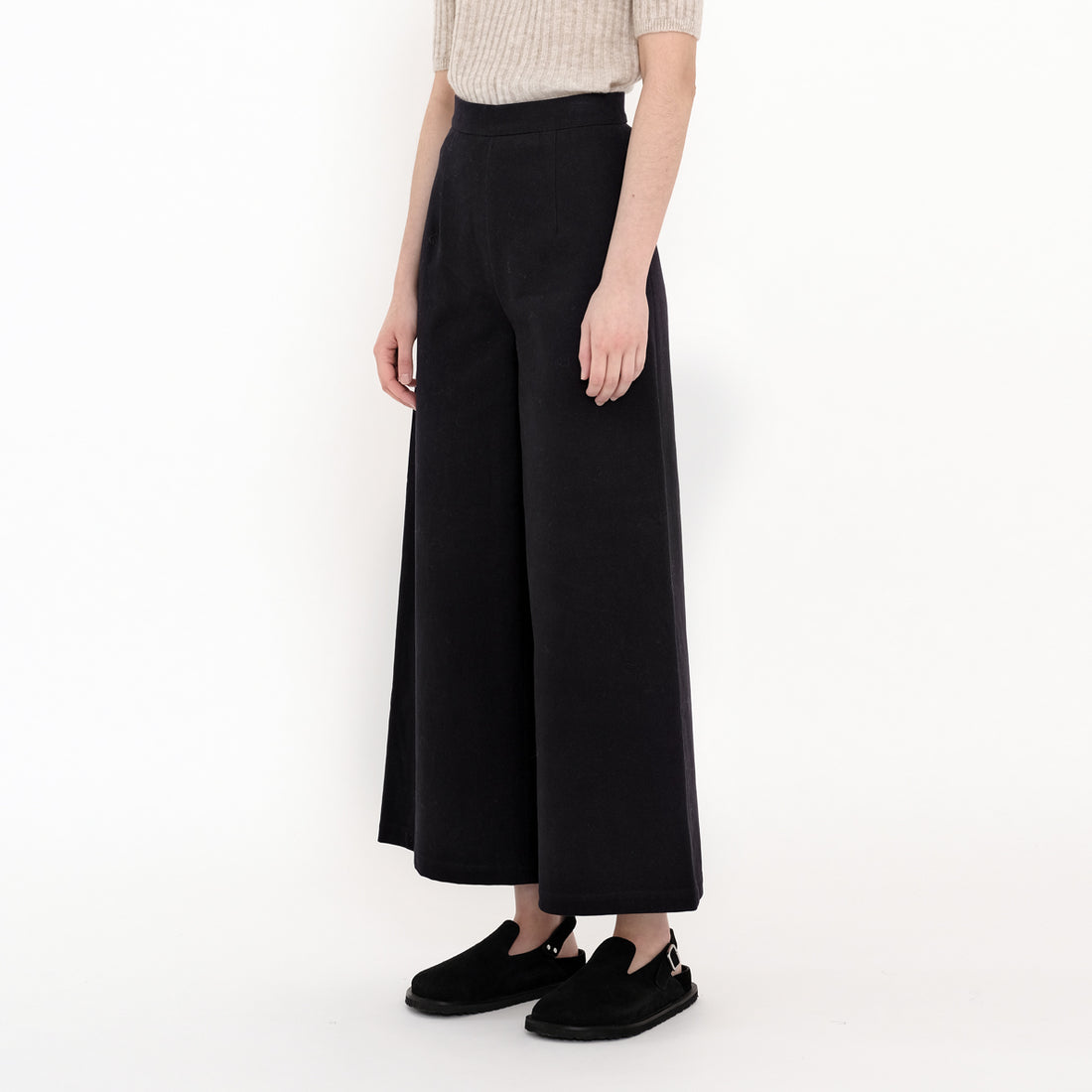 Wide-Legged Trouser - Heavy Canvas Edition - FW22 - Black – 7115