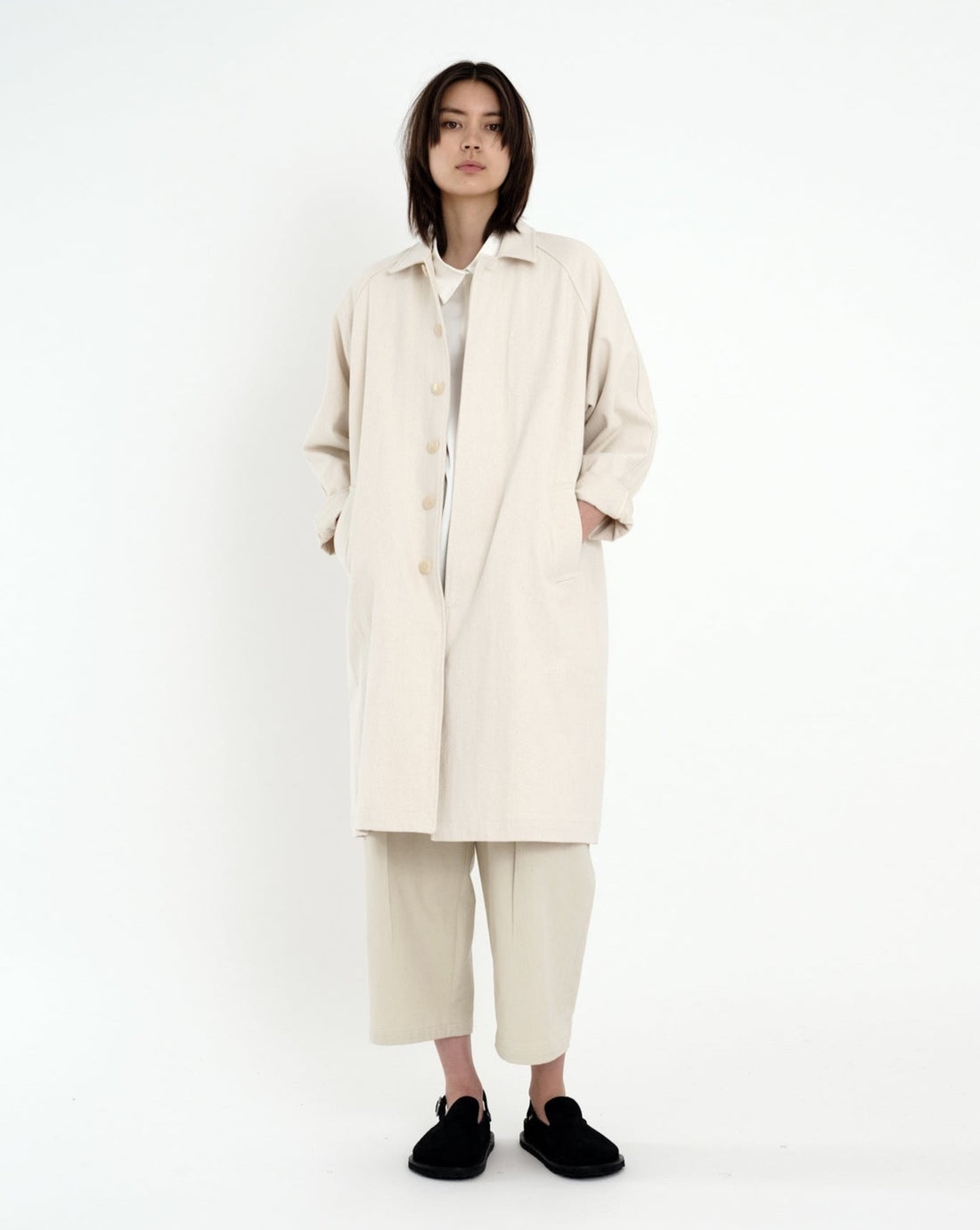 Fall Duster - Bone-White