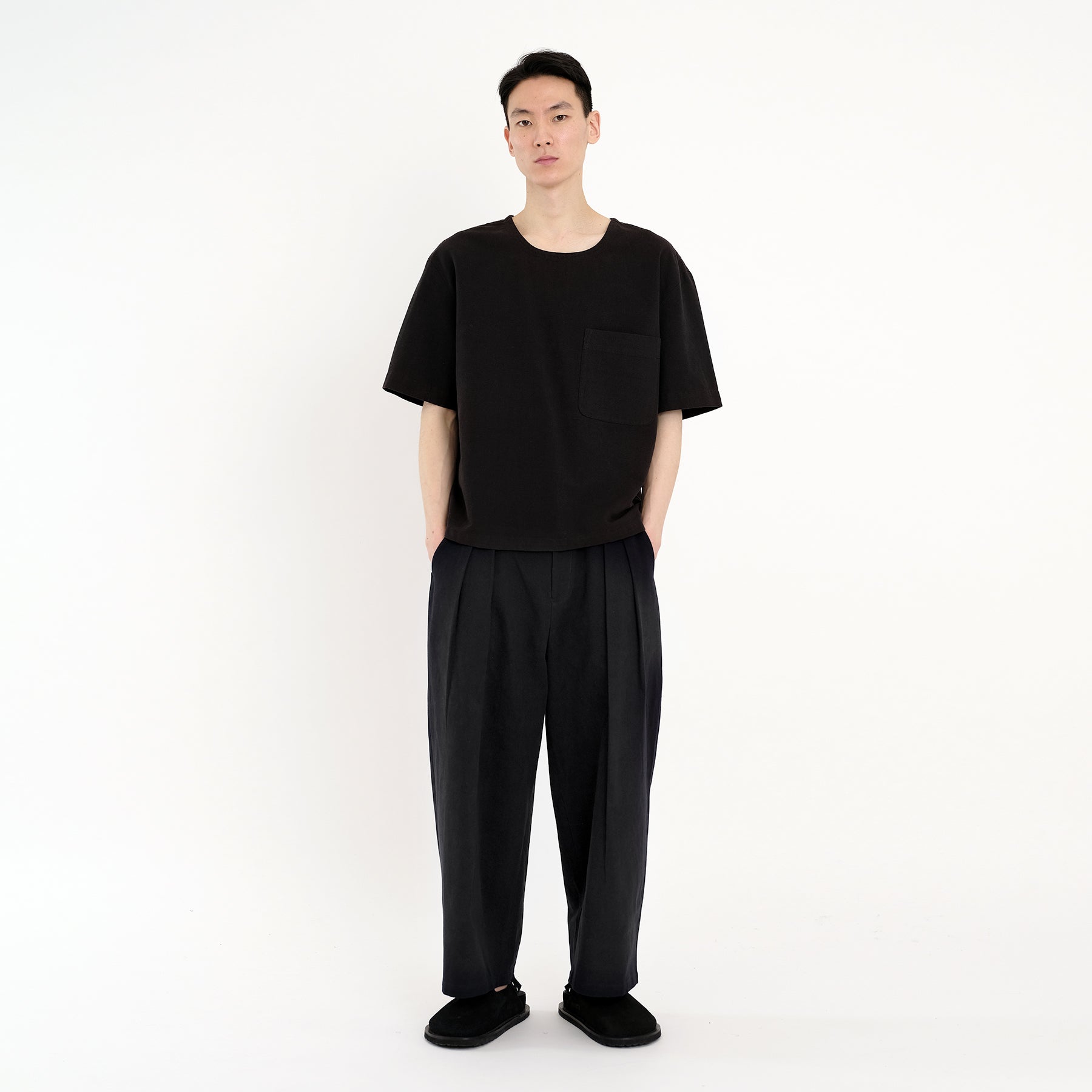 Pleated Trouser - Heavy Canvas Edition - FW22 - Black