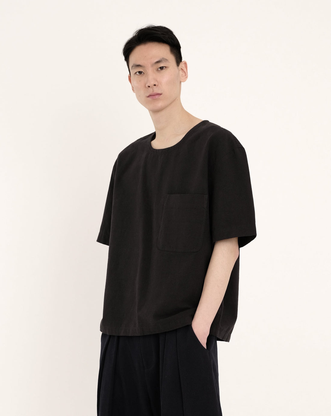 Signature Unisex Pocket Tee - Canvas Black