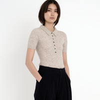 Molly Collared Short Sleeves - FW22 - Heather Dove