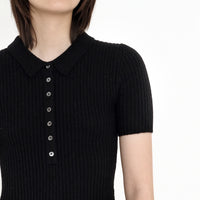 Molly Collared Short Sleeves - FW22 - Black