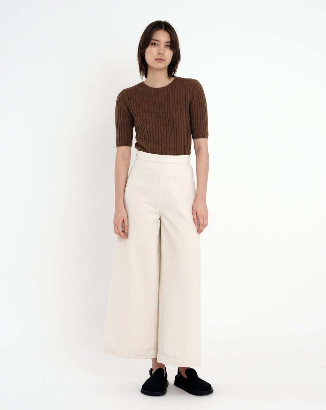 Wide-Legged Trouser - Heavy Canvas Edition - FW22 - Bone-White