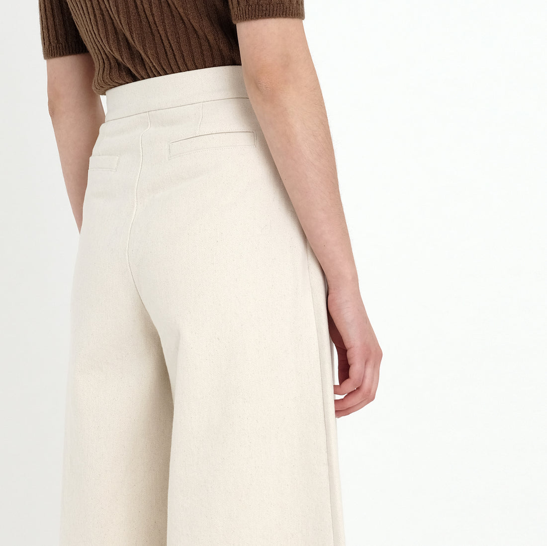 Wide-Legged Trouser - Heavy Canvas Edition - FW22 - Bone-White