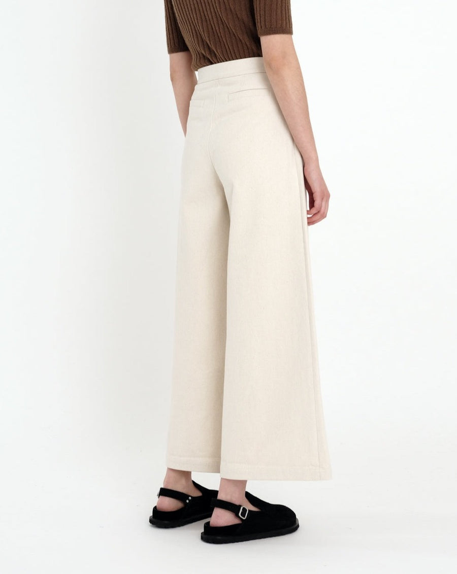 Wide-Legged Trouser - Heavy Canvas Edition - FW22 - Bone-White