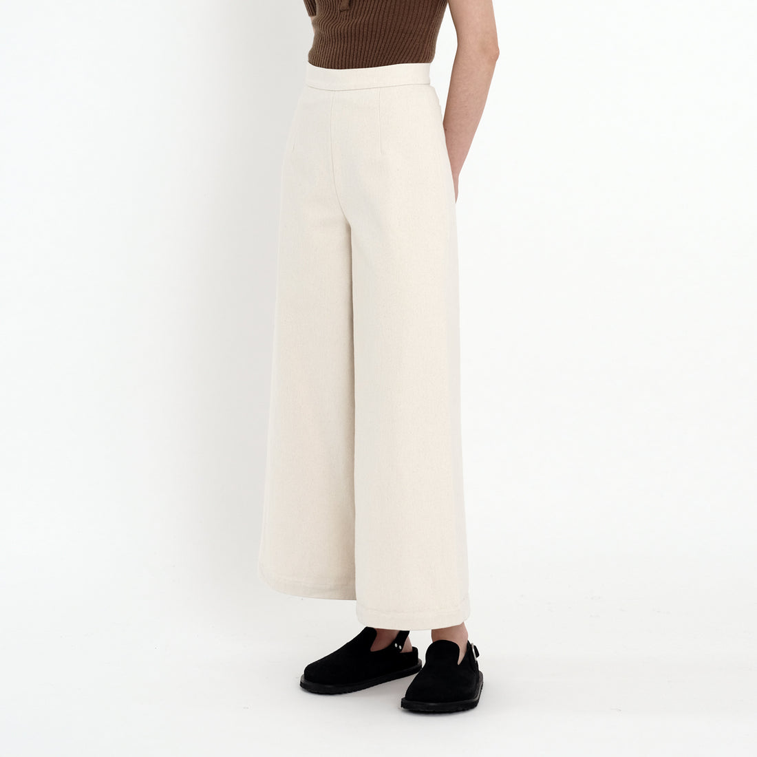 Wide-Legged Trouser - Heavy Canvas Edition - FW22 - Bone-White