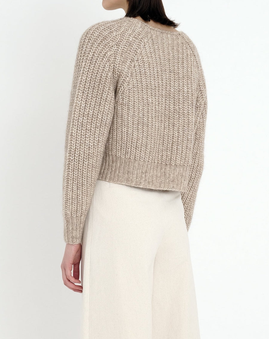 Chunky Cropped Sweater - Frizzy Oatmeal