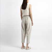 Signature Elastic Pull-Up Trouser - Classic Edition - Oatmeal