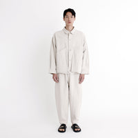 Signature Panel Pockets Shirt Jacket - Oatmeal