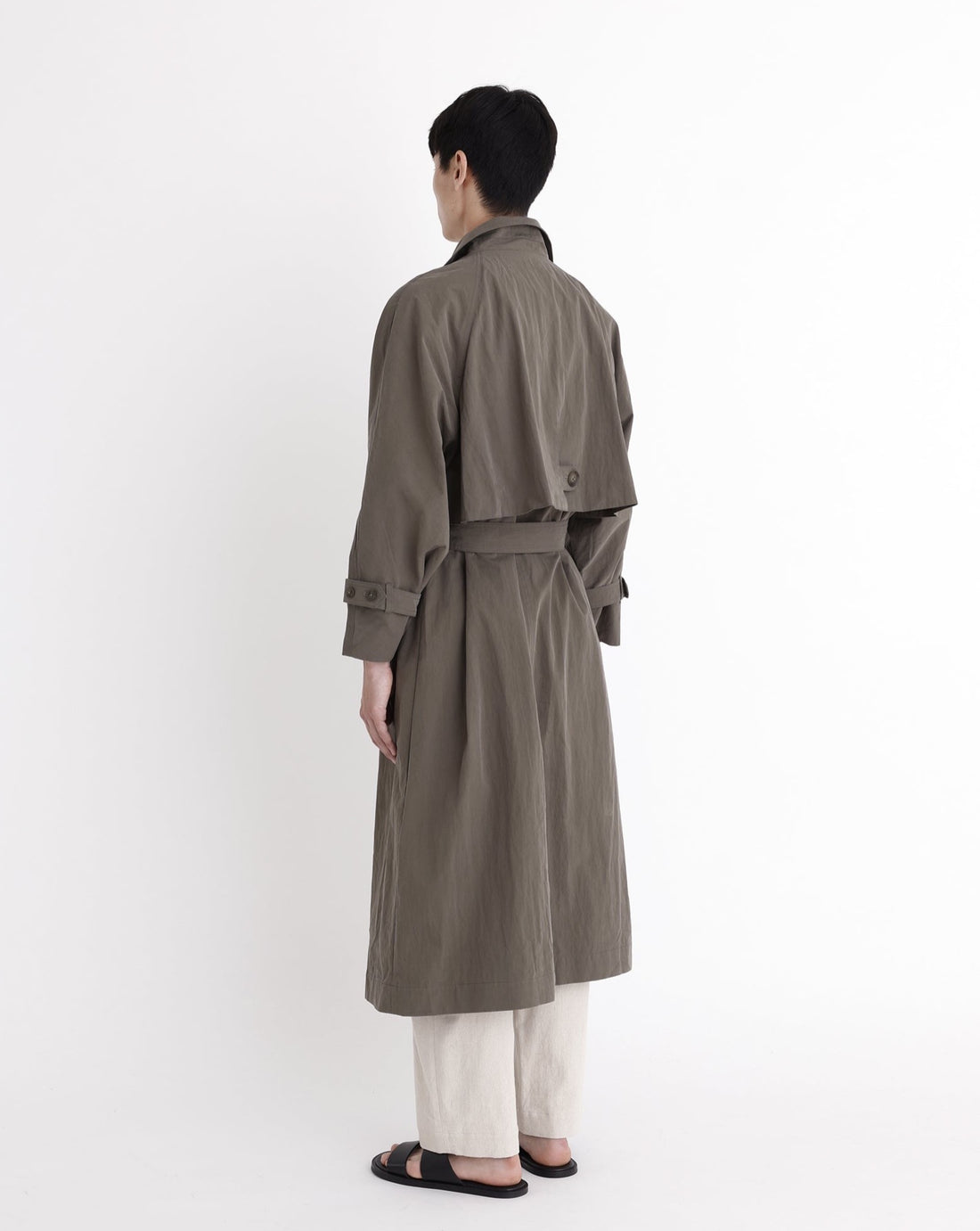 Spring Long Trench - SS23 - Dusty Olive