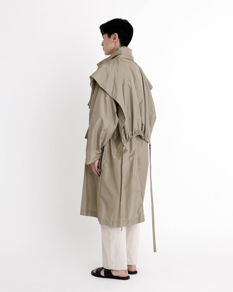 Packable Rain Trench - SS23 - Pistachio Gray
