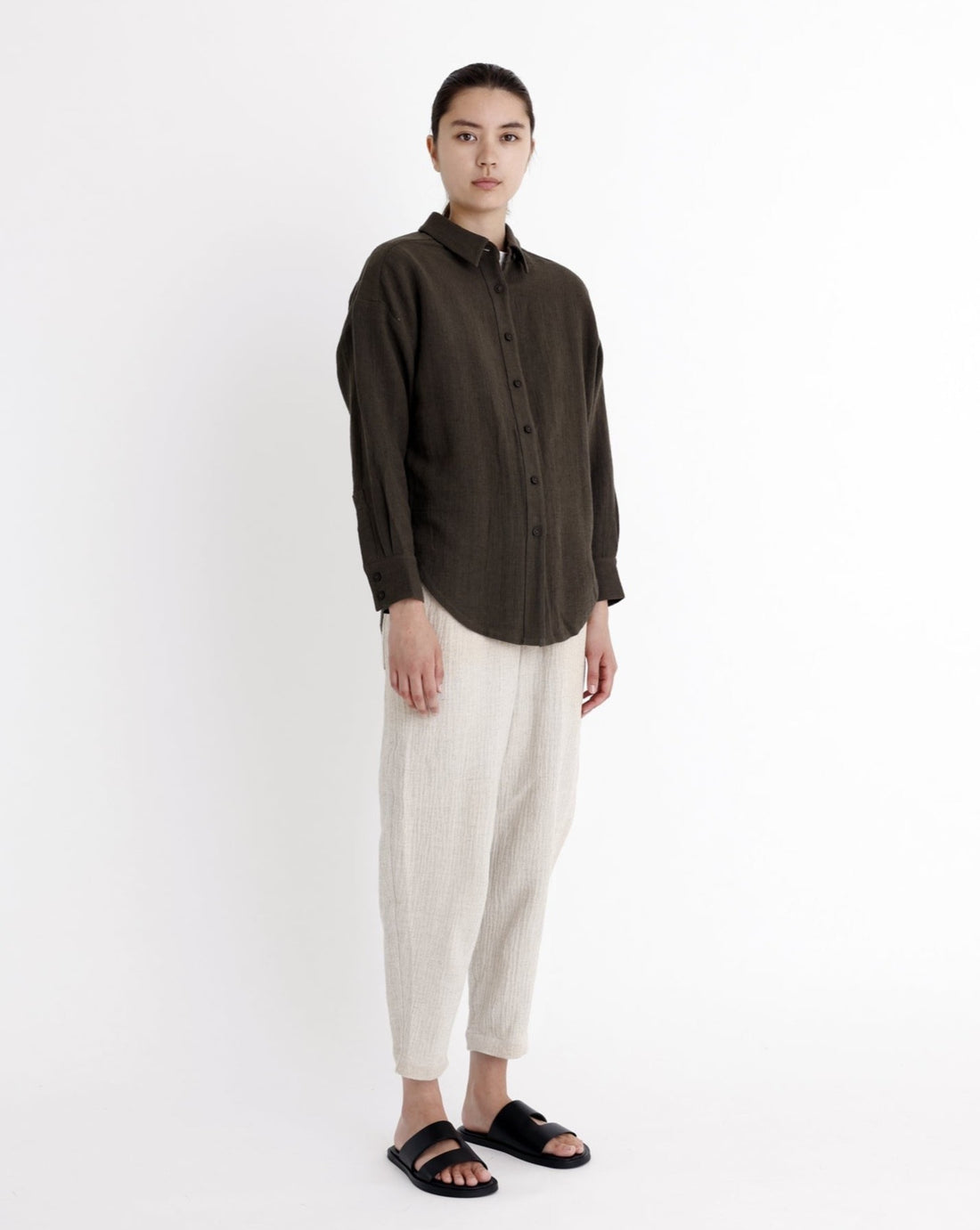 Signature Classic Dolman Shirt - Gauze Edition - Deep Moss