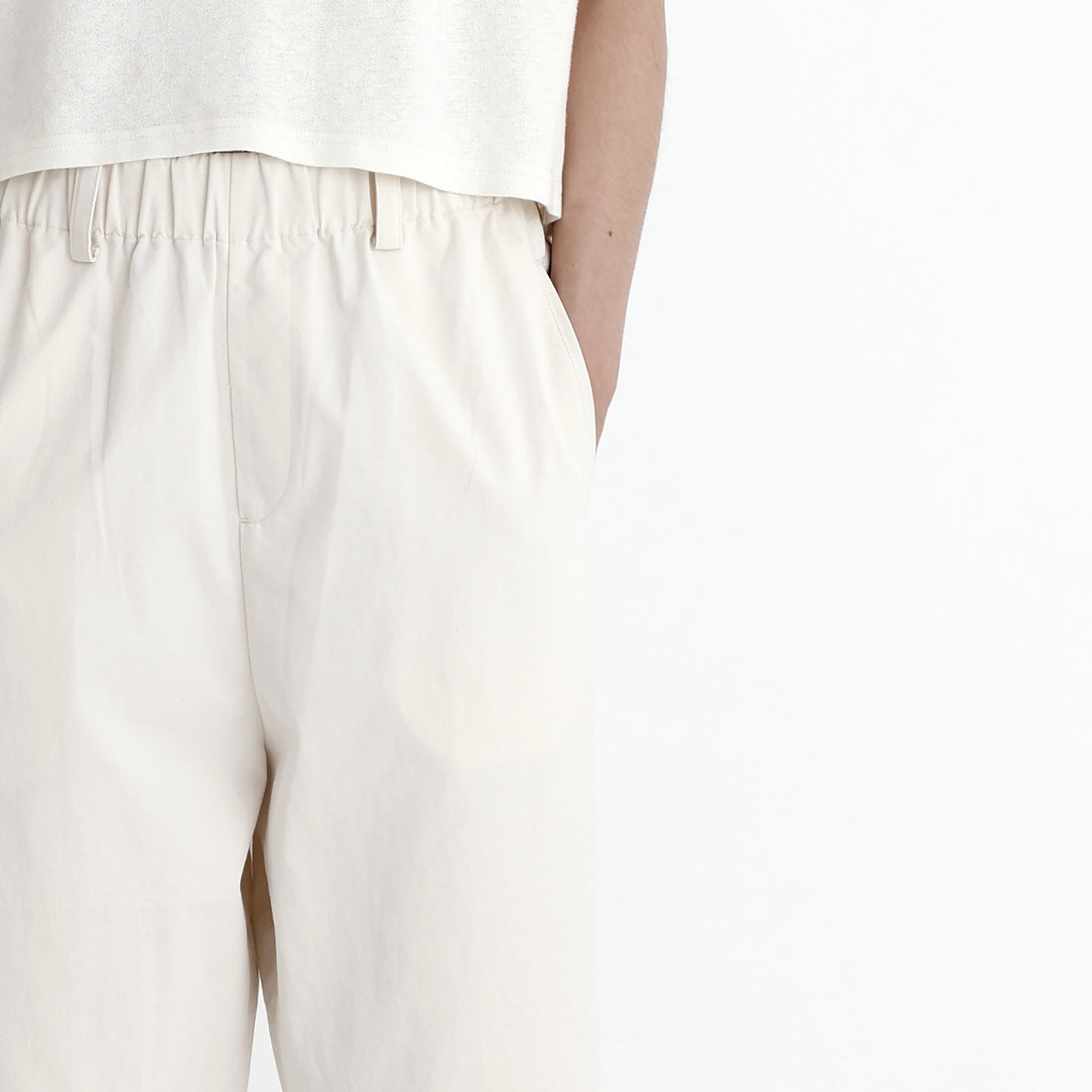 Elastic Drop-Crotch Trouser - SS23 - Off-White