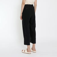 Signature Unisex Pleated Trouser - Black